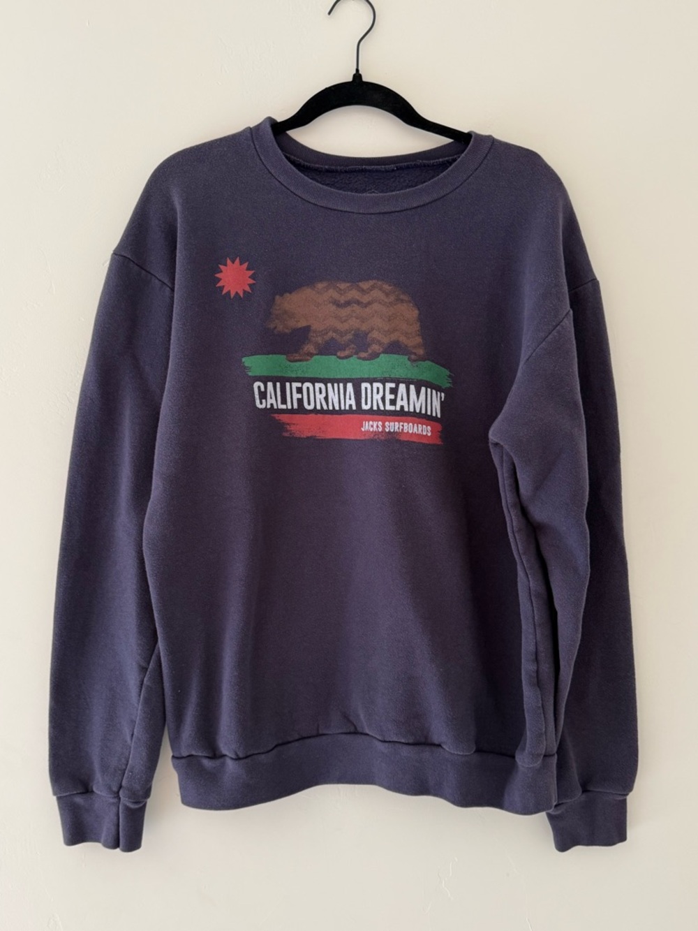 Jack’s Surfboard California Dreaming Crewneck Sweatshirt Navy Size Large